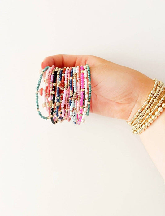14k Beaded Sprinkle Bracelet