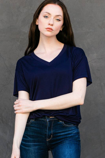 V-Neck Soft Touched Tee