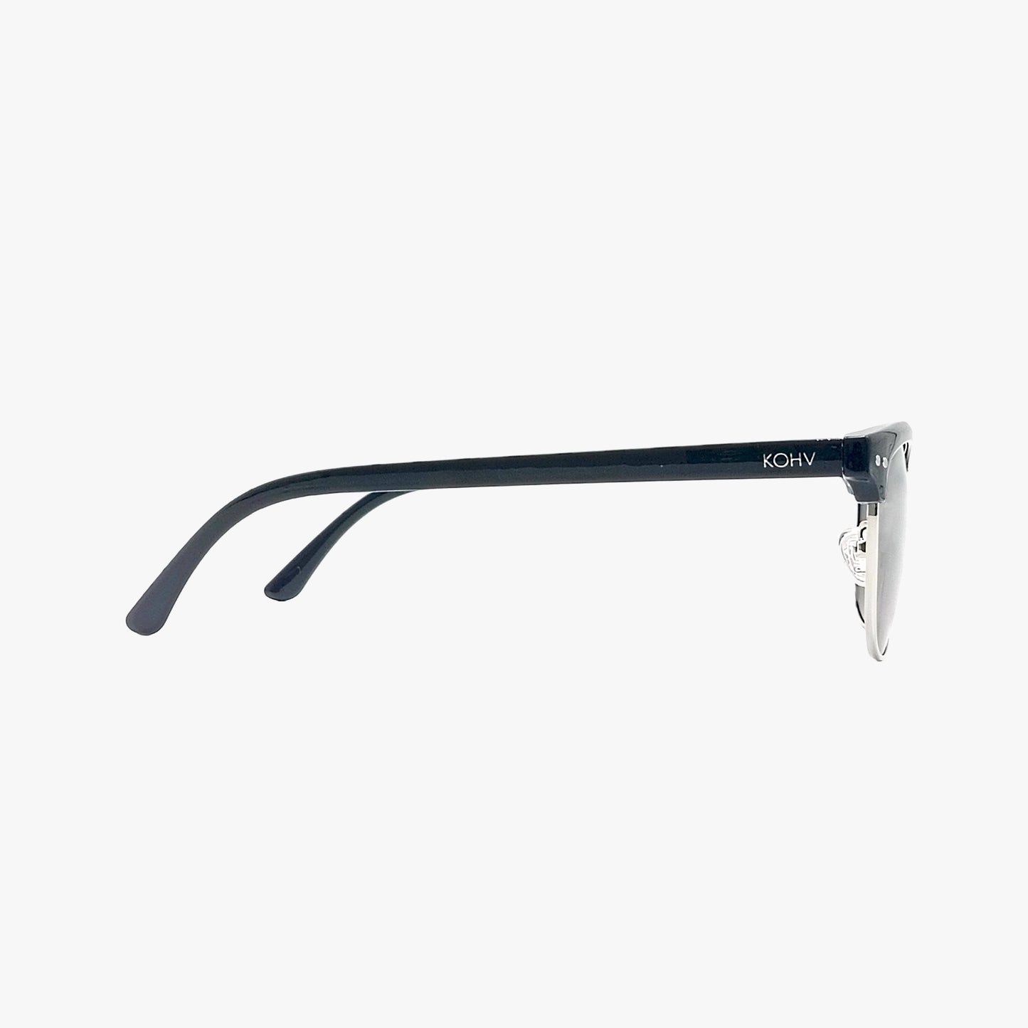 WESTON MIDNIGHT CHROME Polarized Rimless Fashion Sunglasses