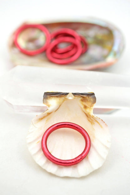 Single Thai Buddhist Temple Rings, Rush, Colorful Kumlai
