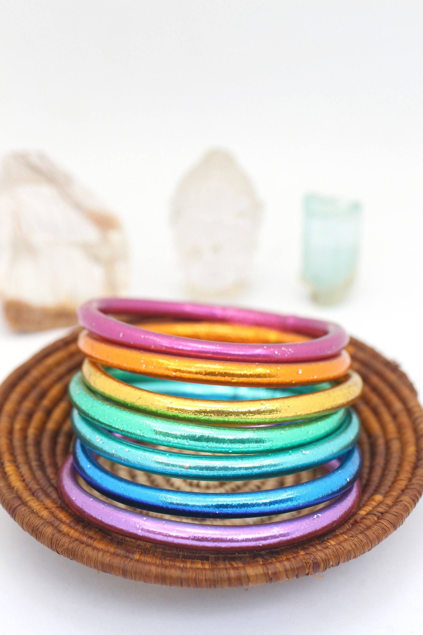 Rainbow Thai Buddhist Temple Bracelets, Bangles