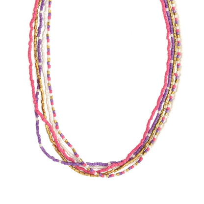 16+ 5 Row Beaded Necklace