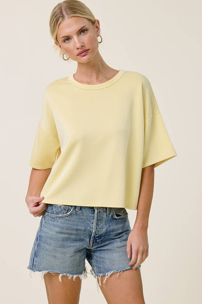 Boxy Short Sleeve Scuba Shirt