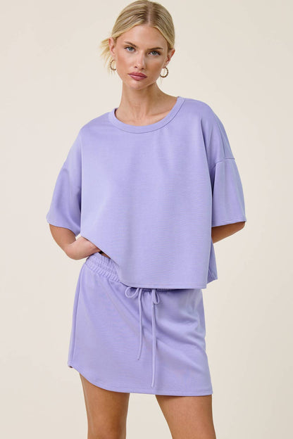Boxy Short Sleeve Scuba Shirt