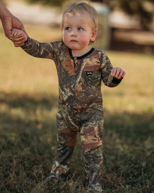 Camo Bamboo Zip-Up Sleeper