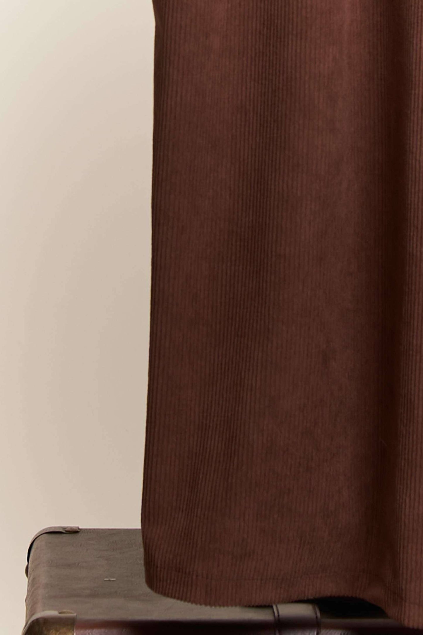 Corduroy Elasti Sleeve Loose Fit A Line Dress