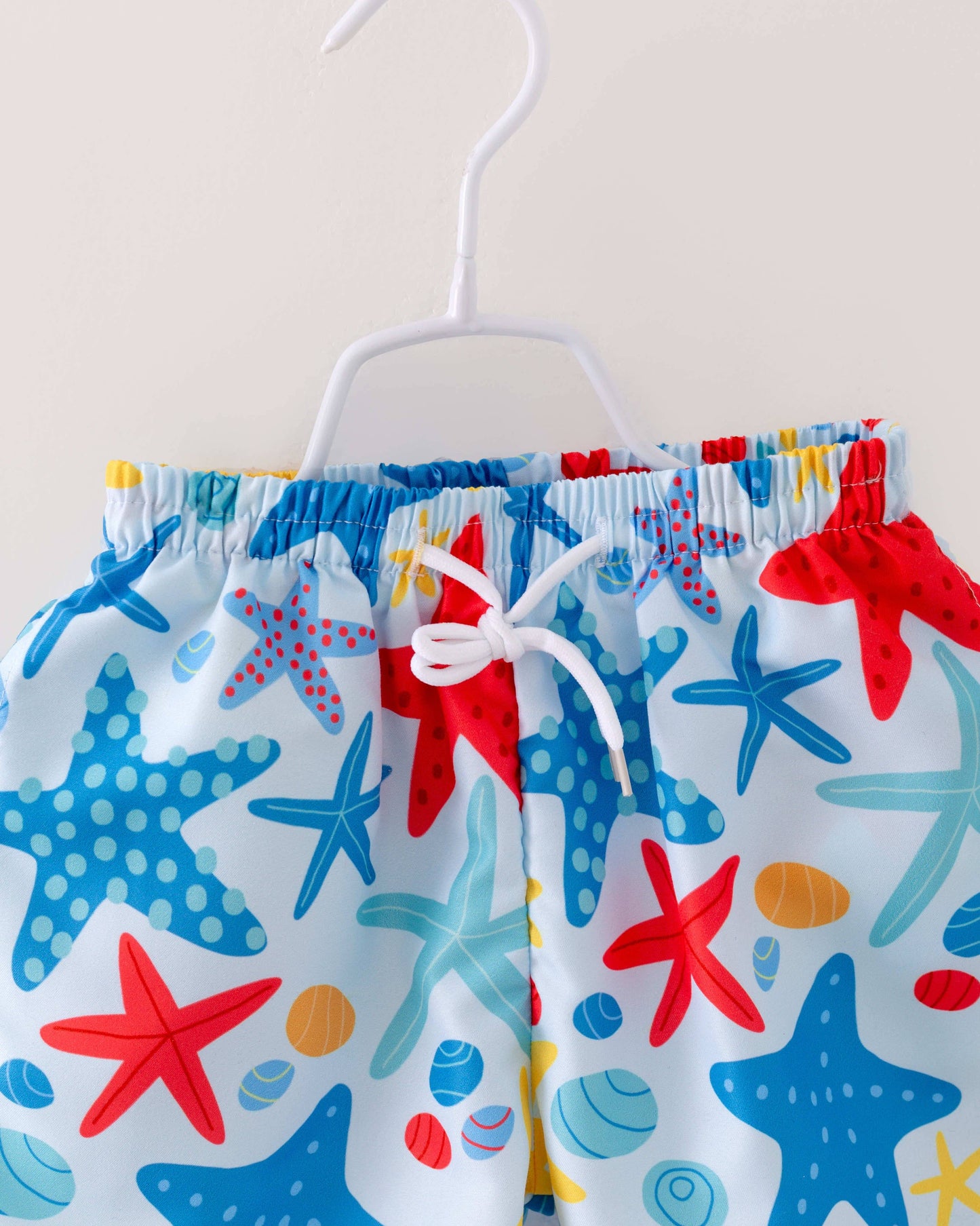 Toddler Baby Blue Starfish Boy Swimsuit Swim Trunks
