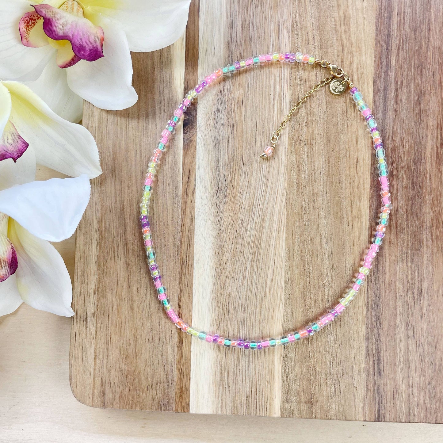 Mixie/// Pixie Mixed Czech Glass Beaded Necklace