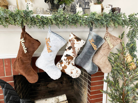 Plush Faux Fur stocking blanks