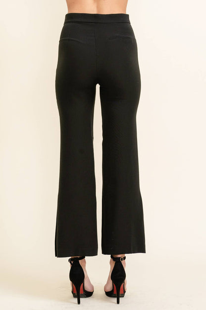 High-Waisted Minimalist Pleated Women's Pants