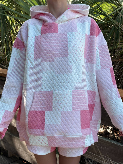 Margo Quilted Patchwork Hoodie