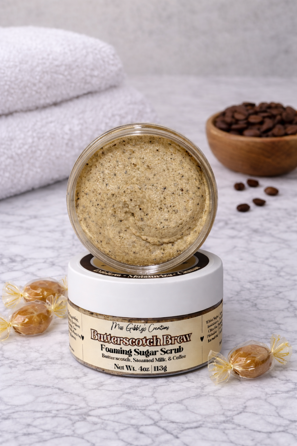 Butterscotch Brew- 4oz Foaming Sugar Scrub
