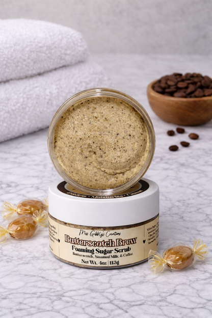 Butterscotch Brew- 4oz Foaming Sugar Scrub