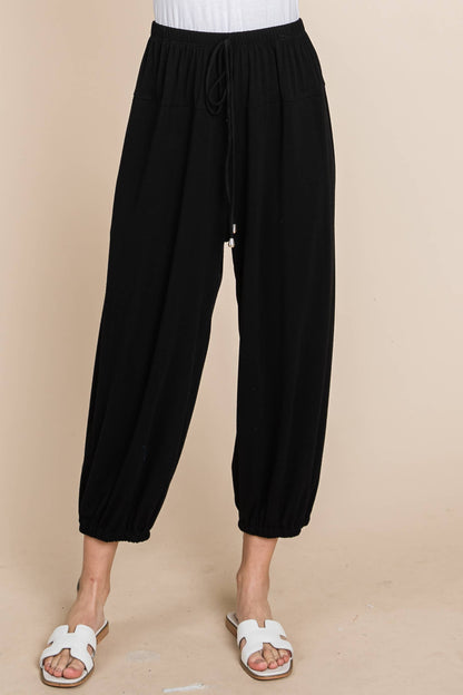 Plus Size Solid Knit Jogger Pants