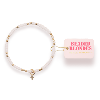 Mini Cross Charm Bracelet