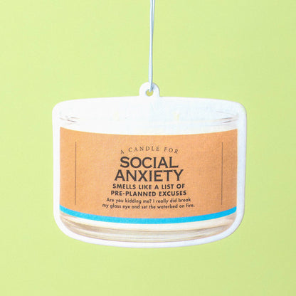 Social Anxiety Air Freshener | Funny Car Air Freshener