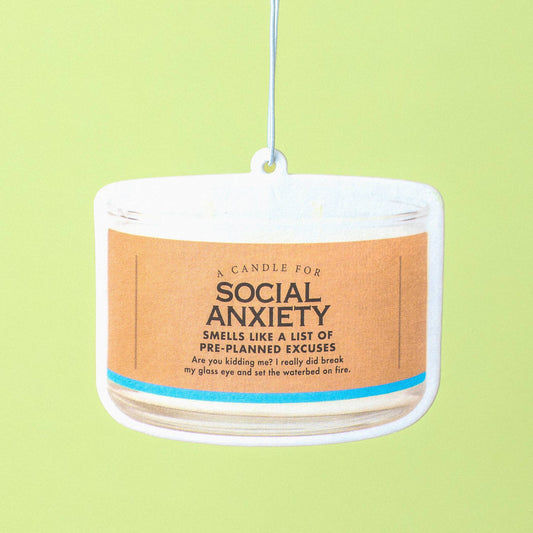 Social Anxiety Air Freshener | Funny Car Air Freshener