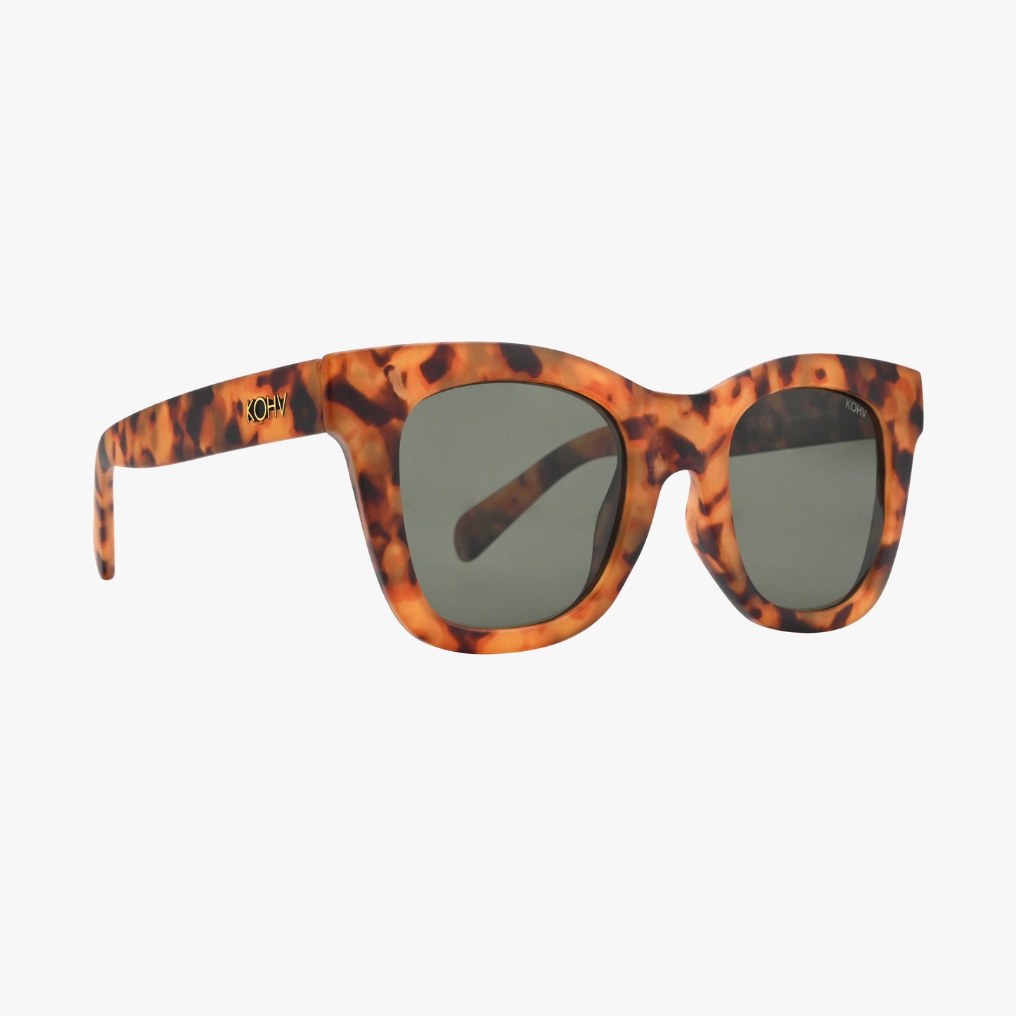 BAILEY MATTE TORTOISE Polarized Oversized Square Sunglasses