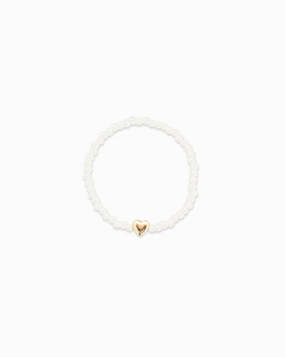 MAMA and Her Heart Pearl Matching Bracelet Set