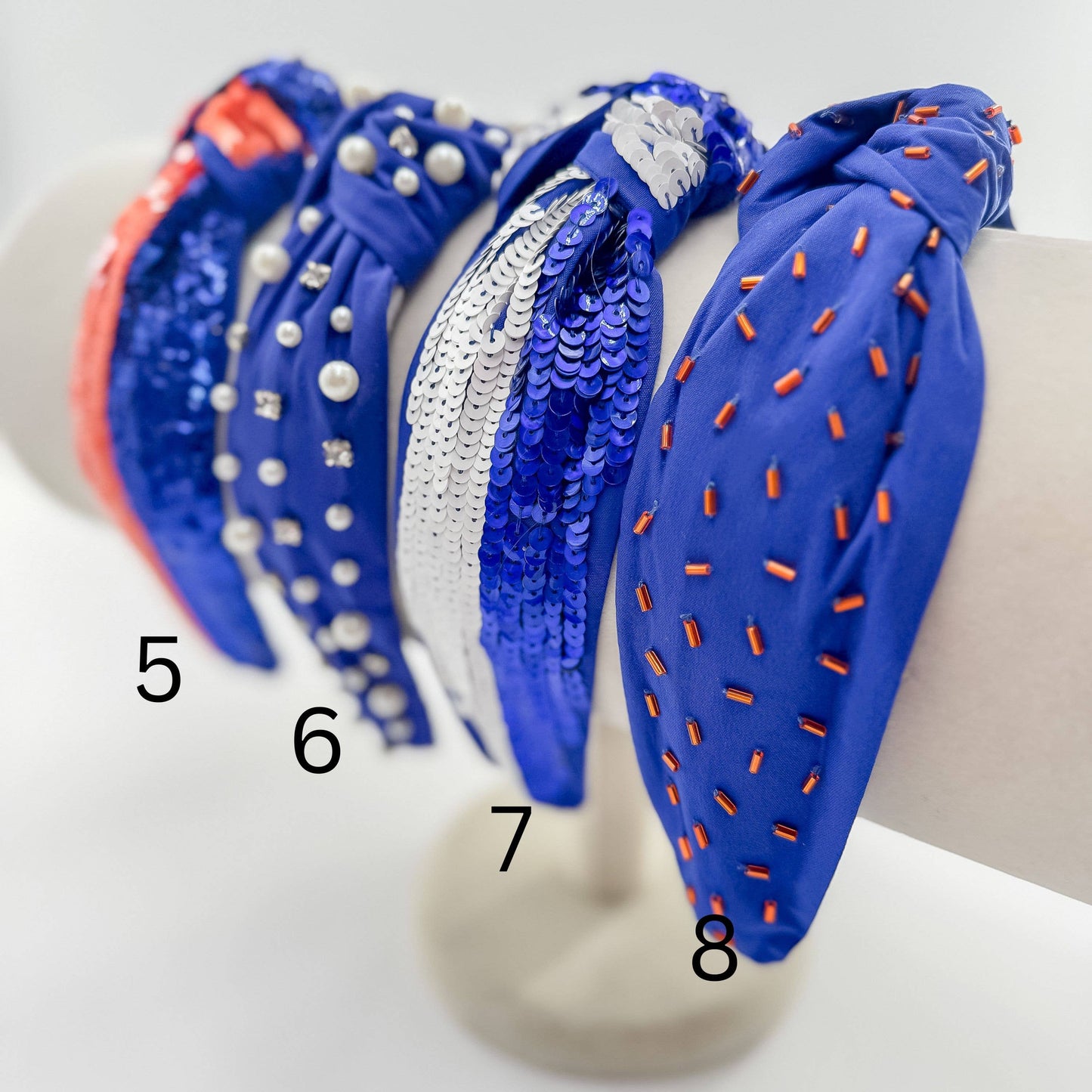 Football Headband, Game Day Headband, Sequin Headband