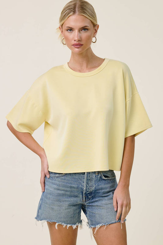 Boxy Short Sleeve Scuba Shirt