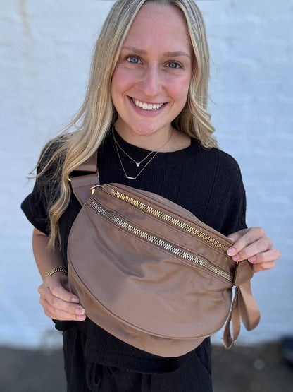 Nylon Double Zip Bag