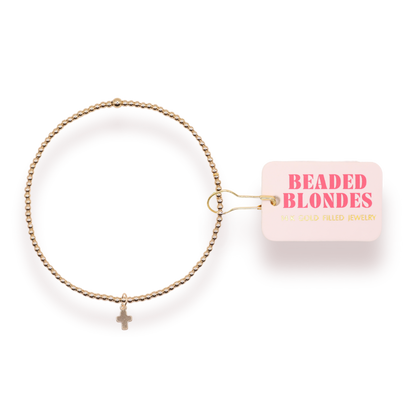 Mini Cross Charm Bracelet