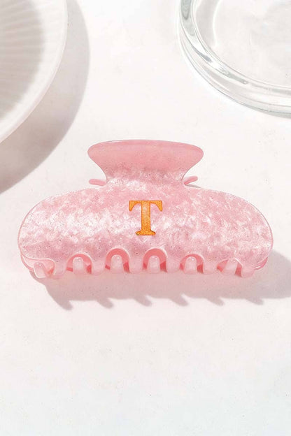 Elegant Monogram Hair Claw
