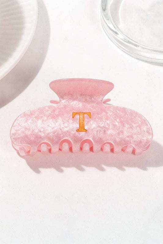 Elegant Monogram Hair Claw