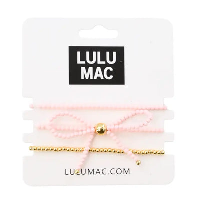 Lulu Mac Beaded Bow Necklace
