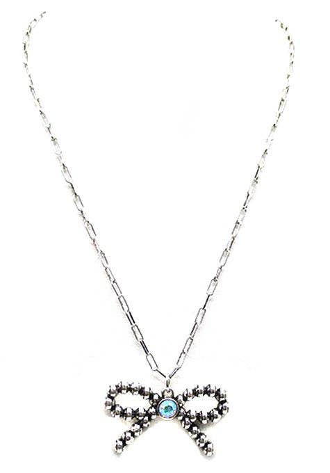 Western Bubble Ribbon Necklace
