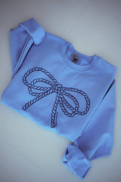 ROPE BOW CREWNECK