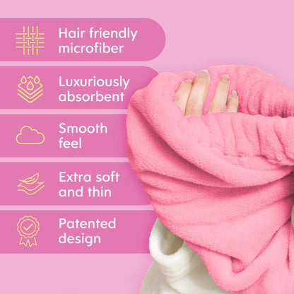 Microfiber Hair Towel - Luxurious Quick Dry
