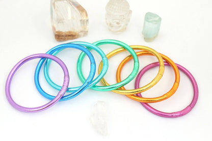 Rainbow Thai Buddhist Temple Bracelets, Bangles