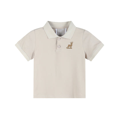 Brown Mule Deer Polo Shirt