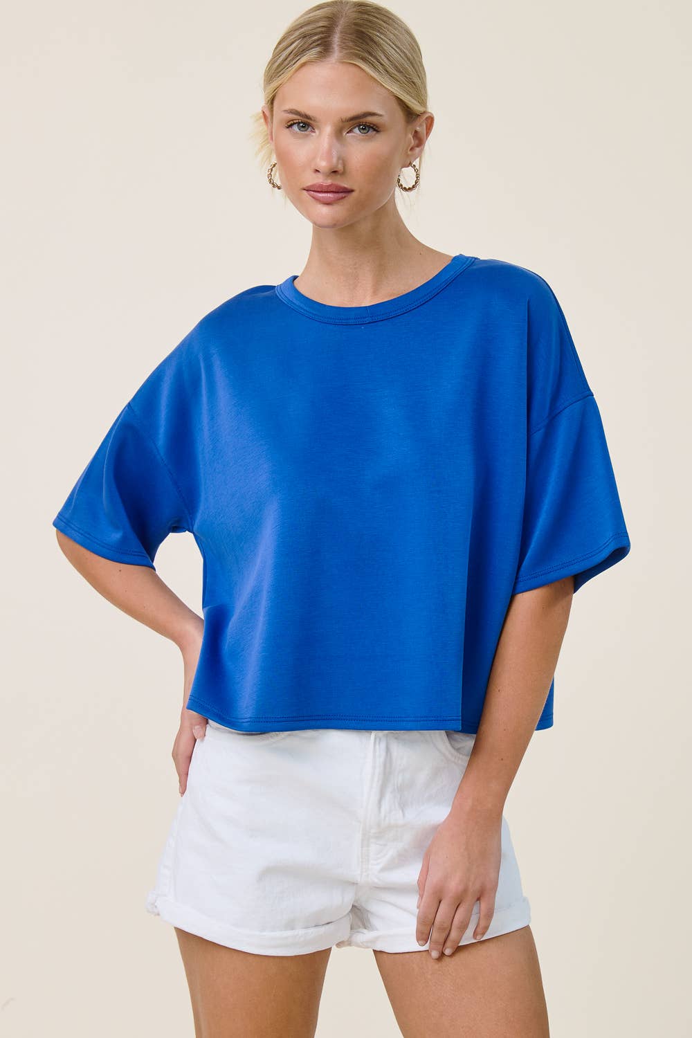 Boxy Short Sleeve Scuba Shirt