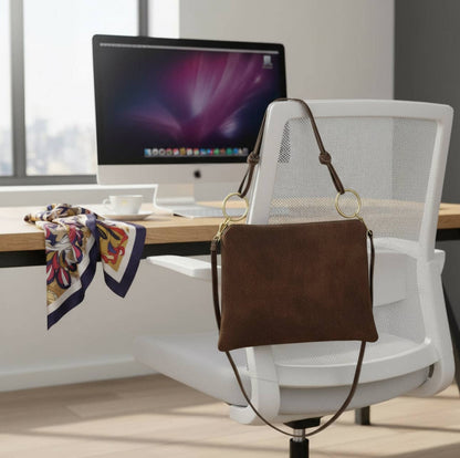 Suede Leather Shoulder Bag 171551