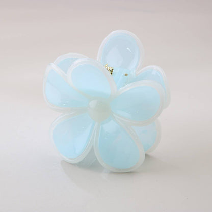 PLUMERIA FLOWER HAIR CLAW CLIP CANDY COLORS