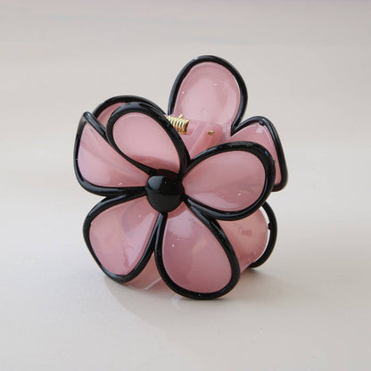 PLUMERIA FLOWER HAIR CLAW CLIP CANDY COLORS