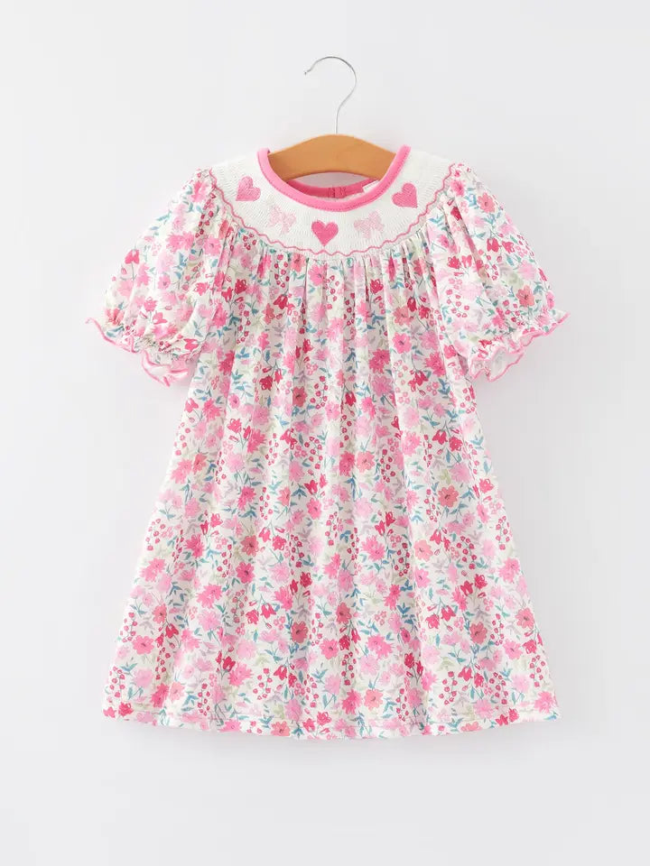 Kids Heart Bow Dress