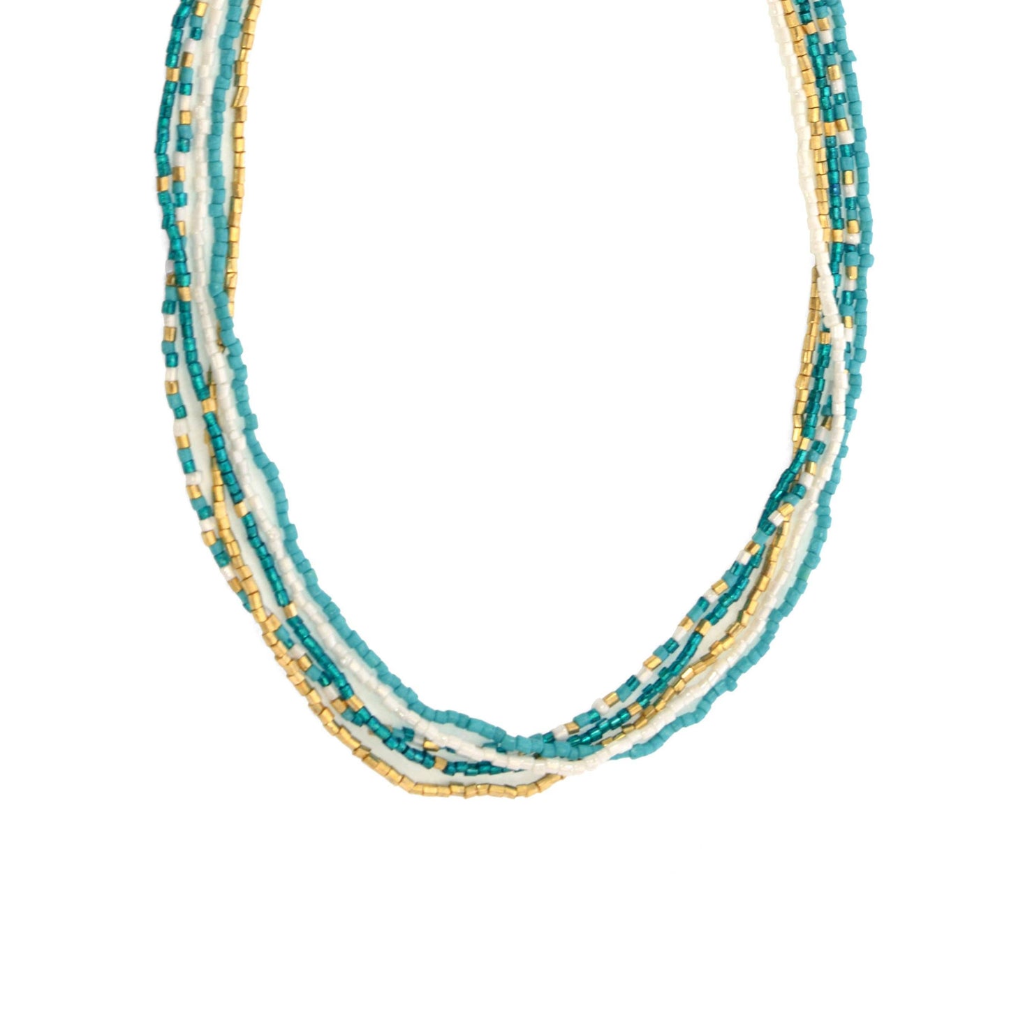 16+ 5 Row Beaded Necklace
