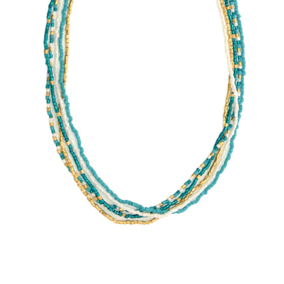 16+ 5 Row Beaded Necklace