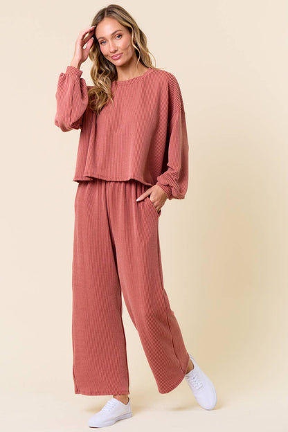 Take me Back Ribbed Pants