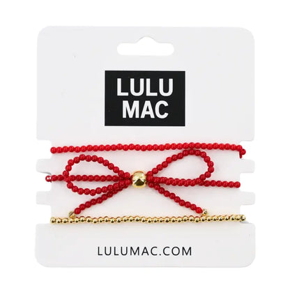 Lulu Mac Beaded Bow Necklace