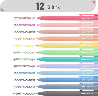 Mr. Pen 12-Pack Fast Dry Retractable Gel Pens