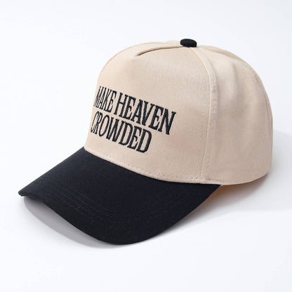 MAKE HEAVEN CROWDED BASEBALL CAP in RED