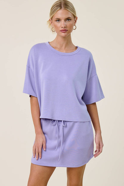 Boxy Short Sleeve Scuba Shirt
