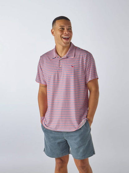 Red Striped Polo