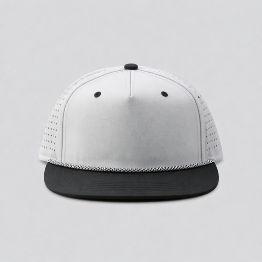Perforated Structured Gray-Black / Gray-Black Rope