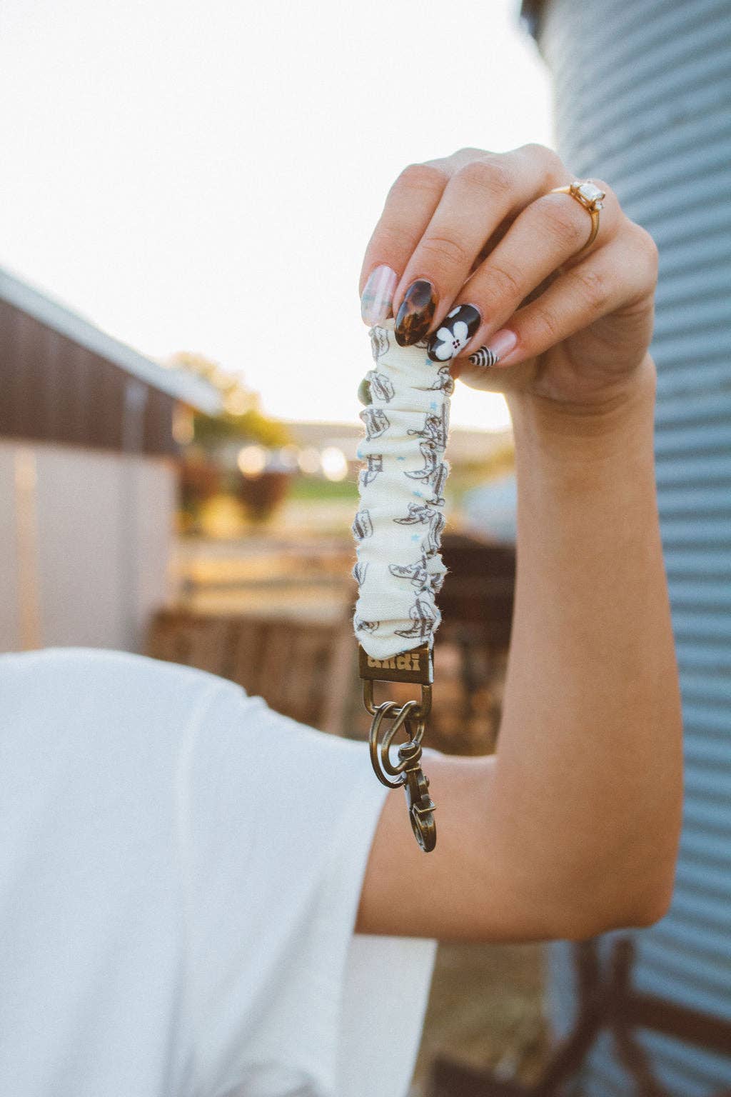 Rodeo Pearl Keychain